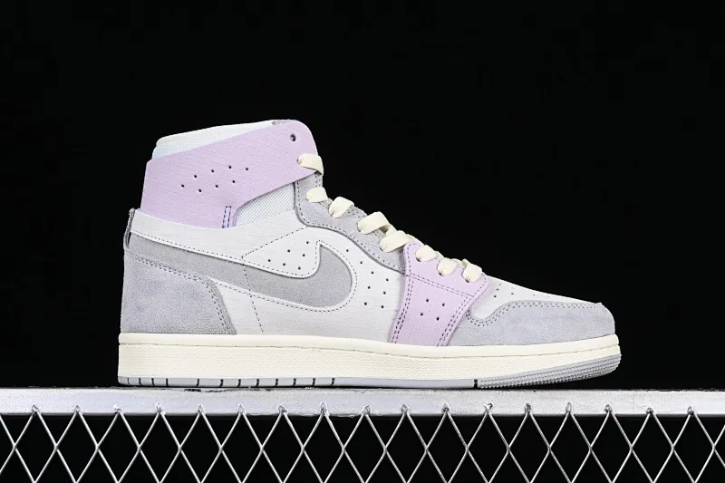 All categories Air Jordan Jordan series basketball shoes Air Jordan 1 High Air Jordan 1 Zoom CMFT AJ1 Joe 1 gray and purple color matching DV1305-005